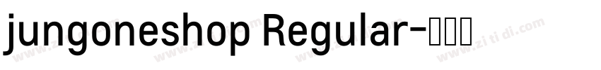 jungoneshop Regular字体转换